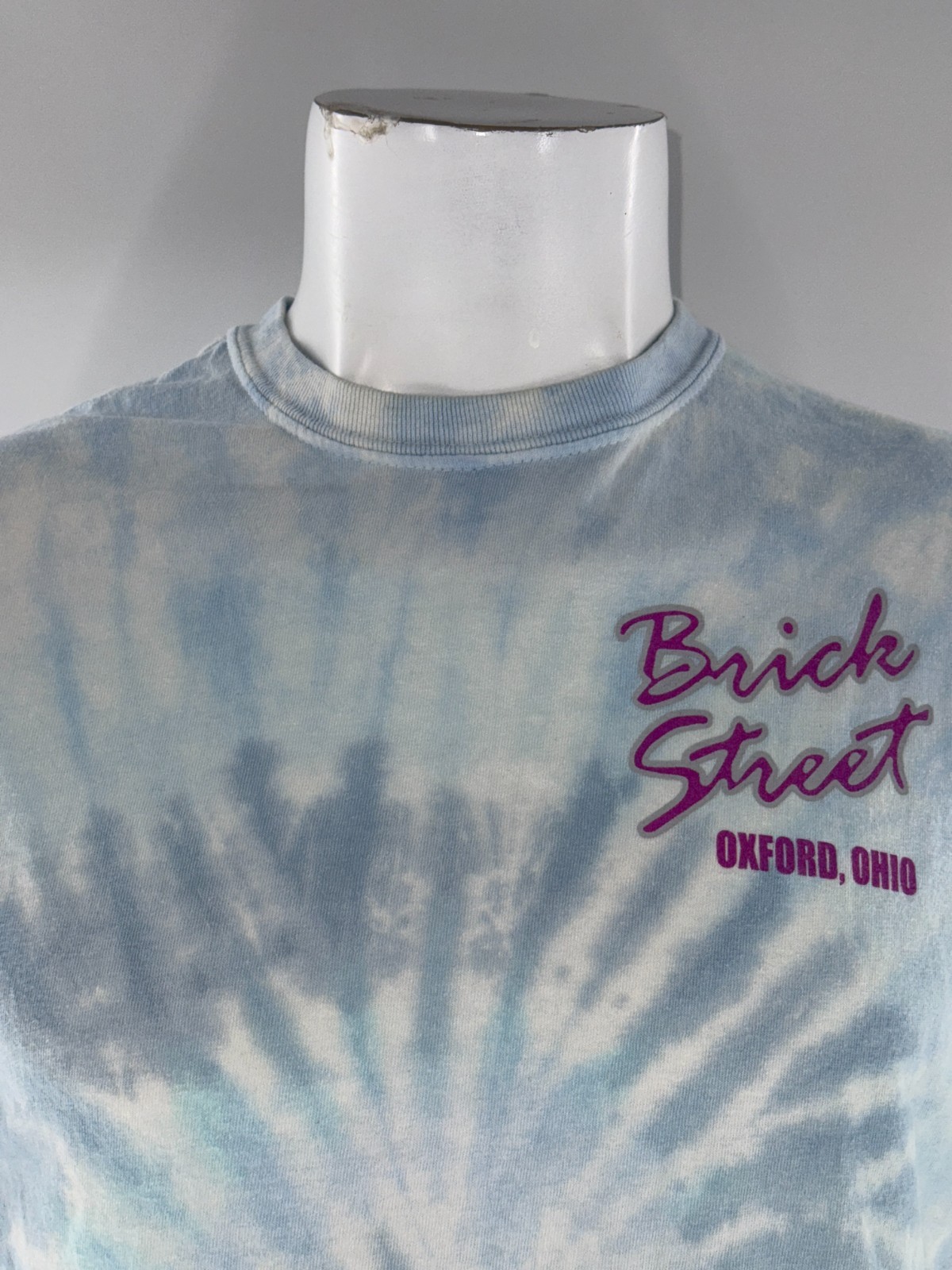 Brick Street Colortone T-Shirt Men’s M Blue Tie-Dye 100% Cotton YGI I5-39