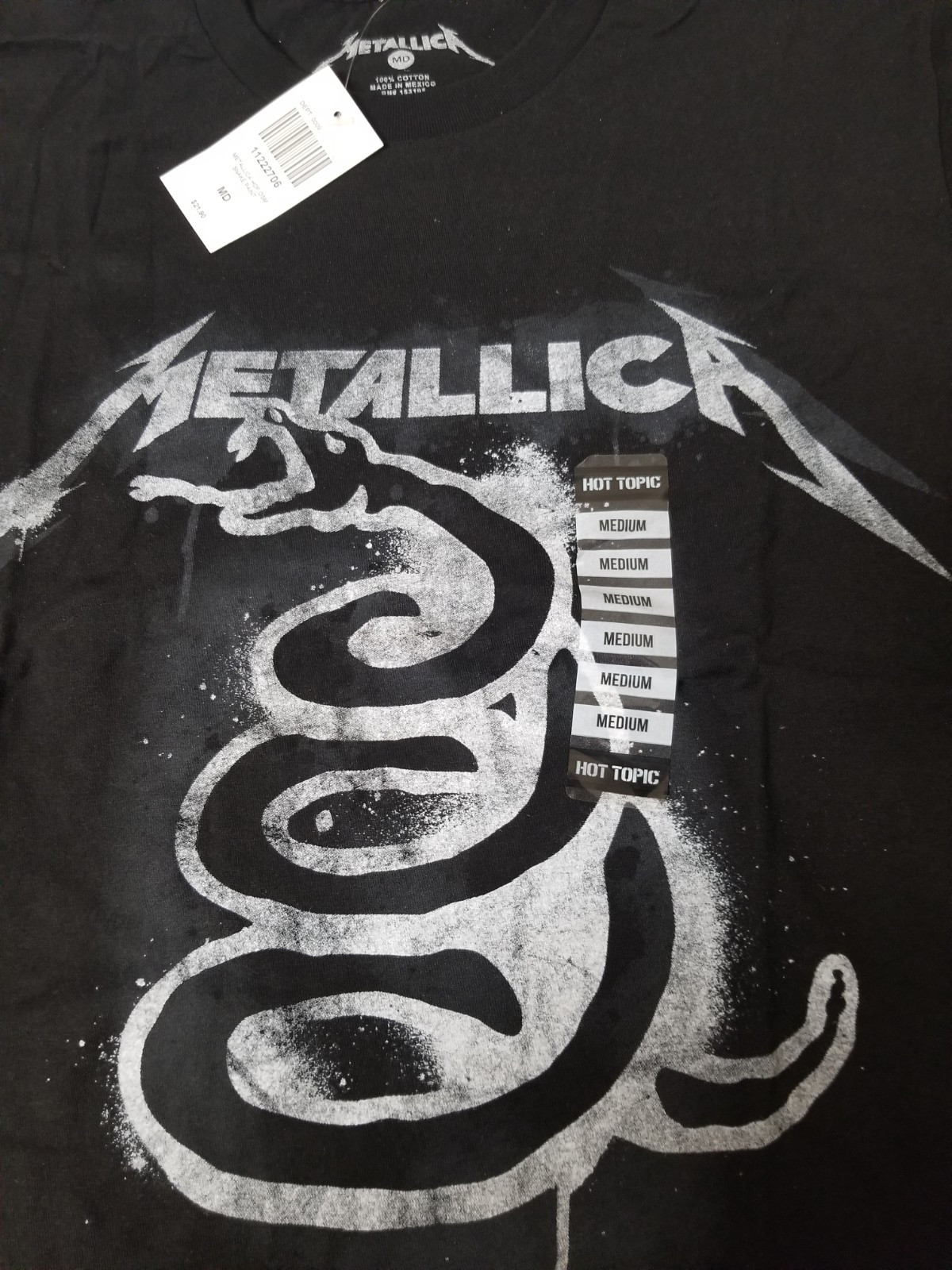New Metallica Snake Paint T-Shirt.