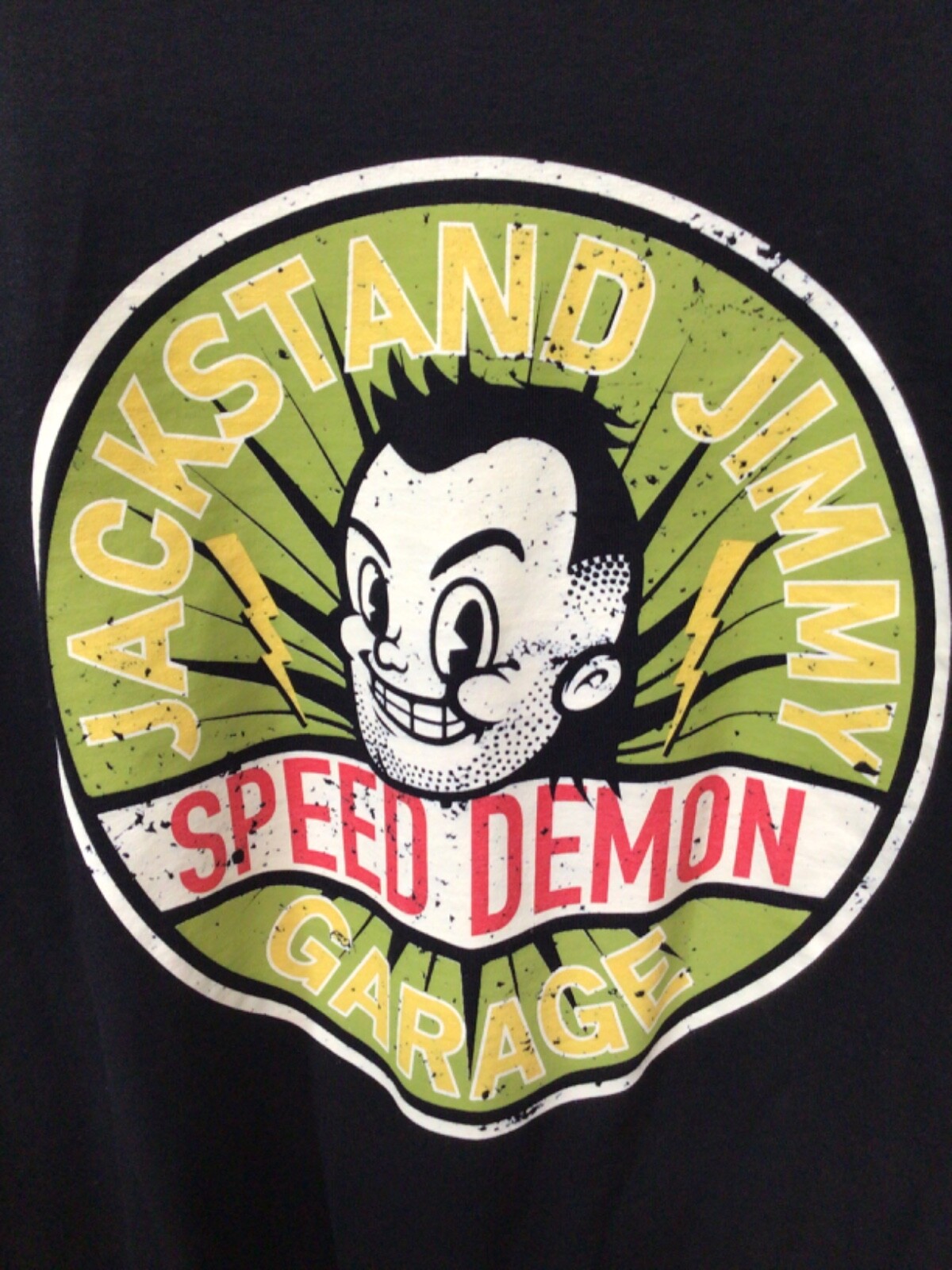 Jackstand Jimmy Garage (Speed Demon) Black 3XL Poly/Cotton Blend T5