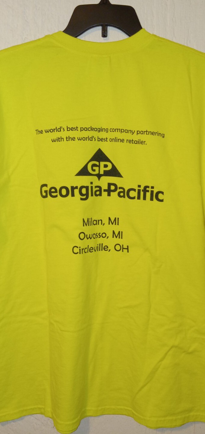 Amazon Operation Rage OR Logo Yellow Sz XL Men&rsquo;s T-Shirt Georgia Pacific