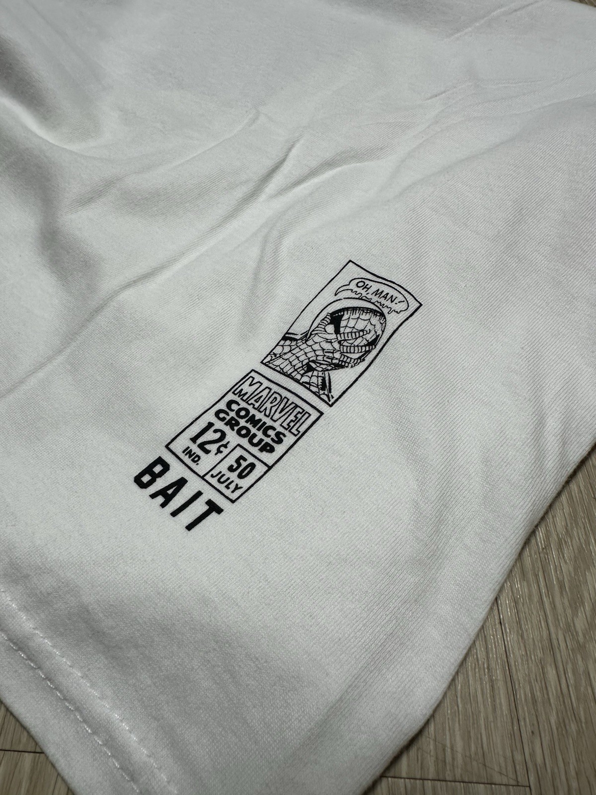 BAIT Marvel Venom White Graphic Logo Short Sleeve Crew Neck T-Shirt 2XL