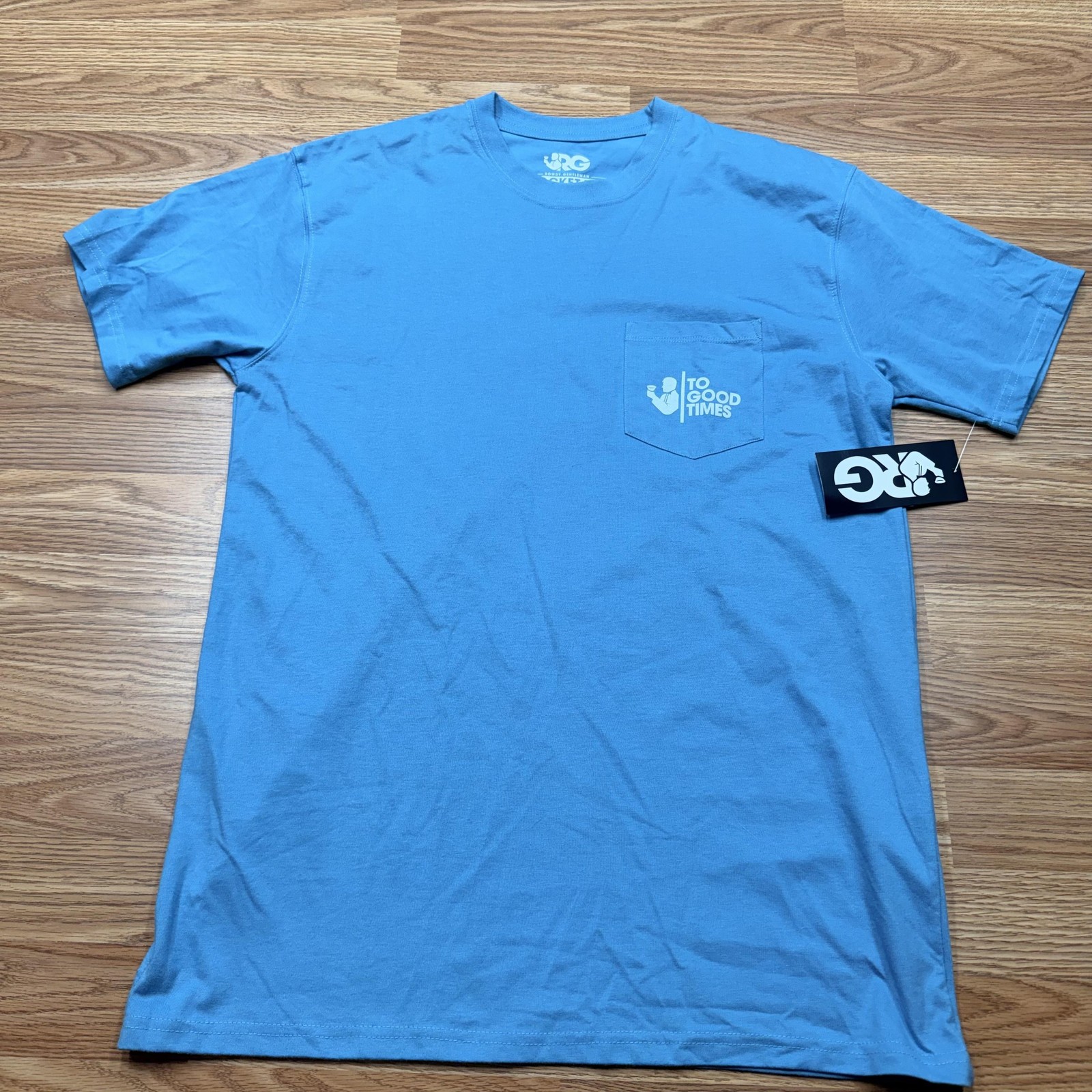 Rowdy Gentleman Shirt Mens Large Blue Reagan Bush &rsquo;84 Graphic Pocket Tee Retro