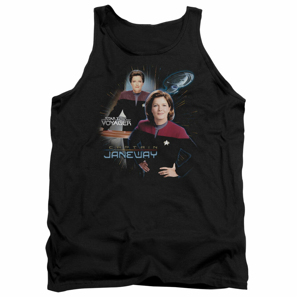 Star Trek Voyager Captain Janeway Men&rsquo;s Licensed T-Shirt S-5XL USS Voyager Tee