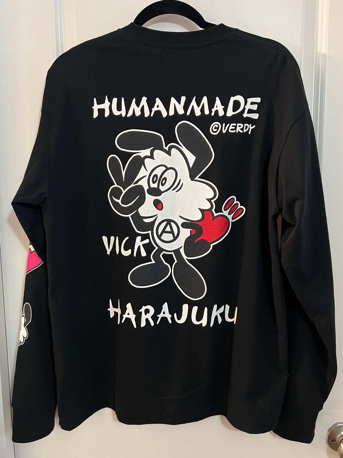 Human Made x Verdy Vick L/S T-Shirt, Black, Size L