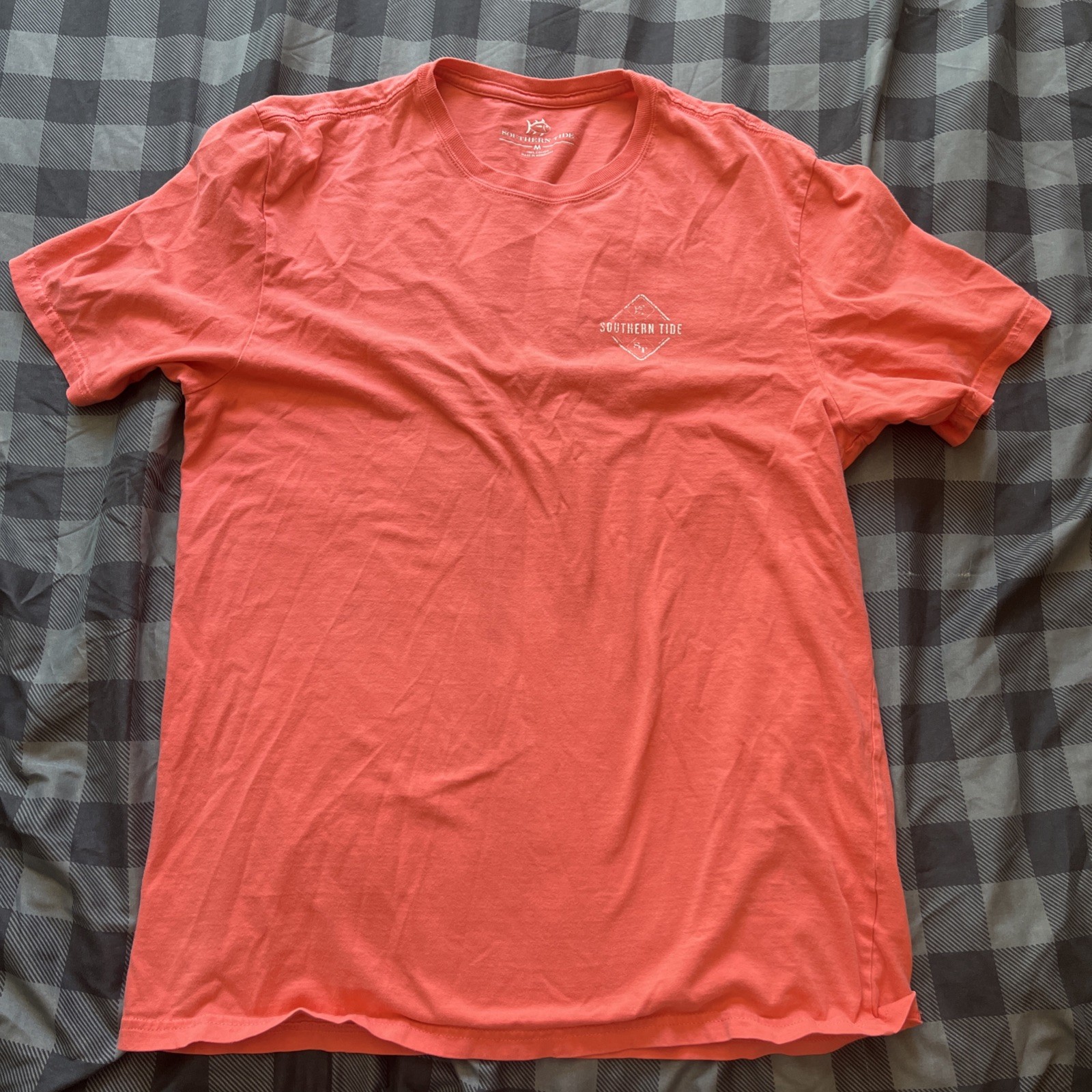 Mens Southern Tide Pink T Shirt Size Medium