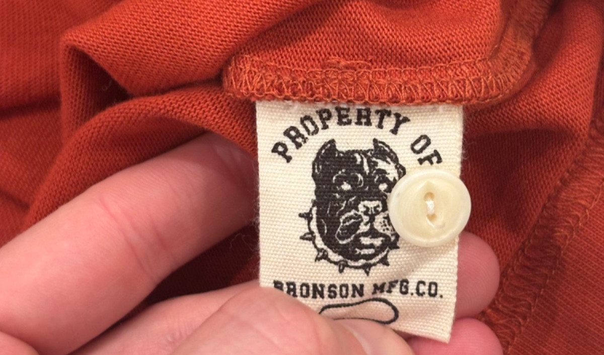 Bronson MFG Vintage Short Sleeve Henley Redwood Heritage Workwear Style Mens XL