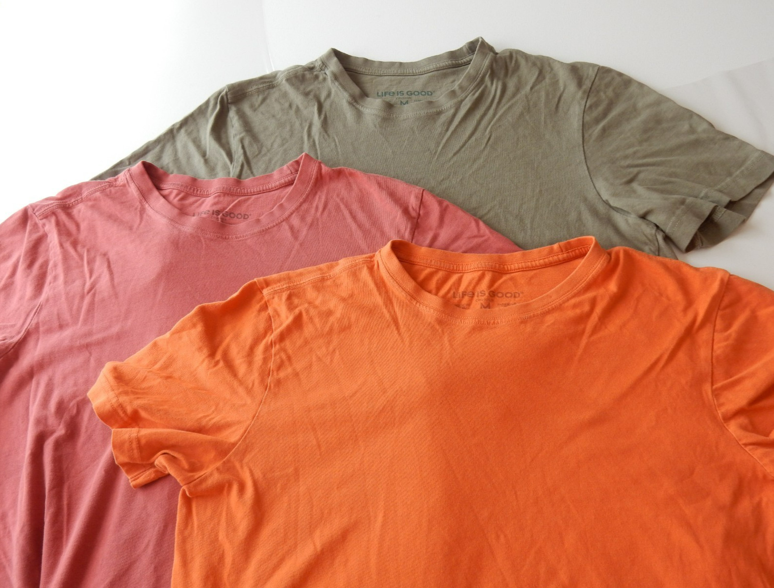 Lot Of 3 Life Is Good Men&rsquo;s T Shirts Size M