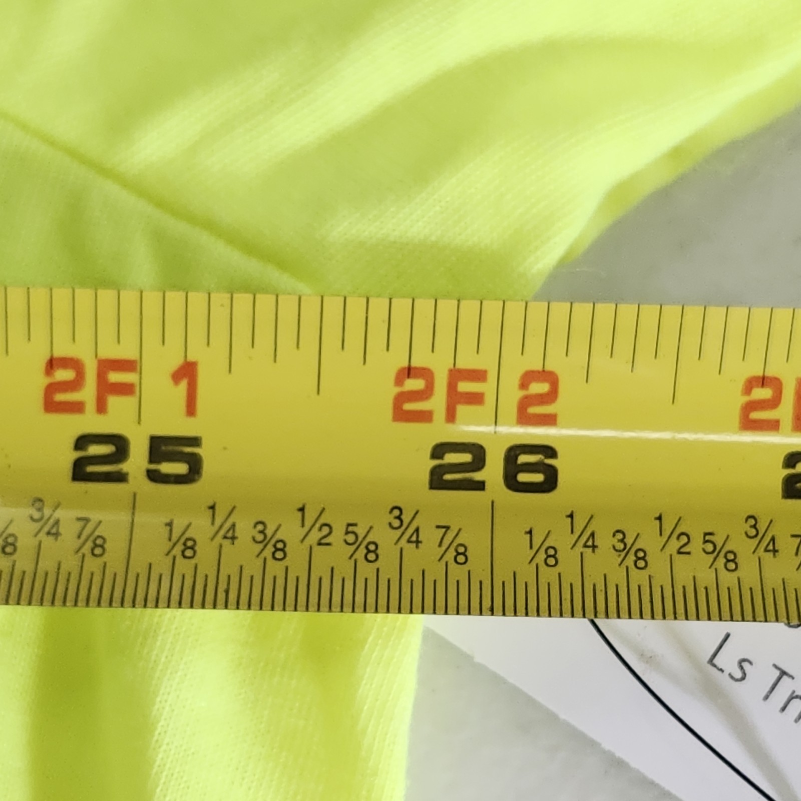 Men&rsquo;s T-Shirt Size 3XL Neon Yellow Long Sleeve Athletic Works Moisture Wicking