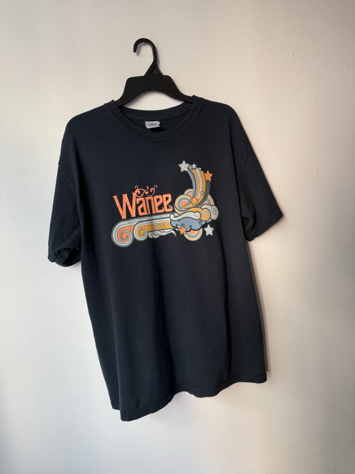 Wanee Music Festival 2011 Event Logo Shirt Blue Large Official