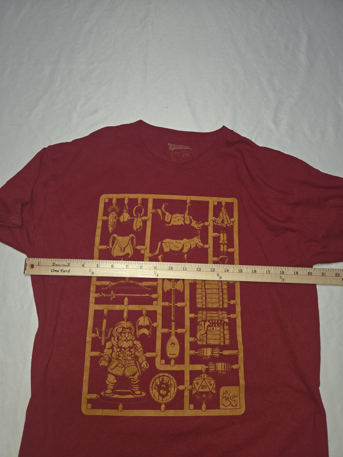 Dungeons & Dragons Shirt Mens Large Red Lootwear Loot Crate Graphic Tee