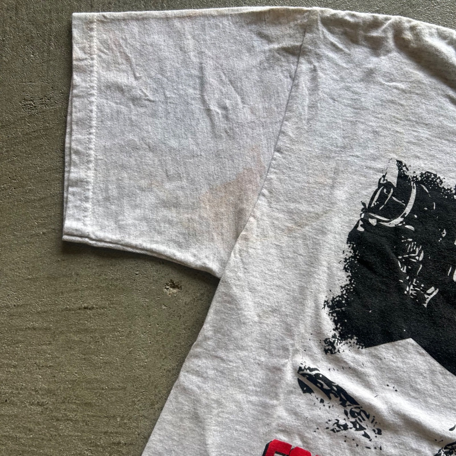Vintage 90s Four On The Floor Shirt Size Medium Gray Manual Car My Space Graphic