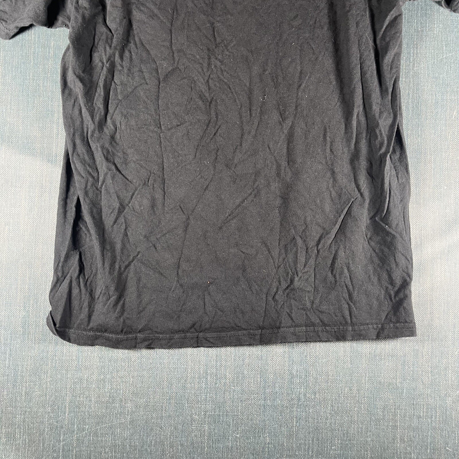 Marvel Mens T Shirt Black Deadpool Graphic Print Short Sleeve Size L Cotton