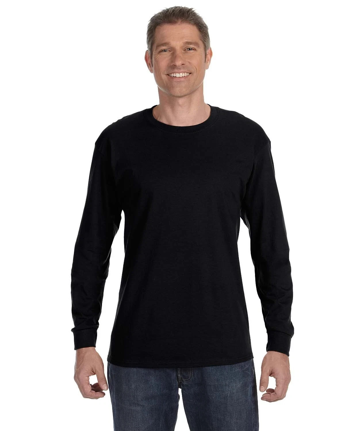 Gildan G540 Men&rsquo;s Heavy Cotton Preshrunk T Shirt Long Sleeve Crew Neck T-Shirt