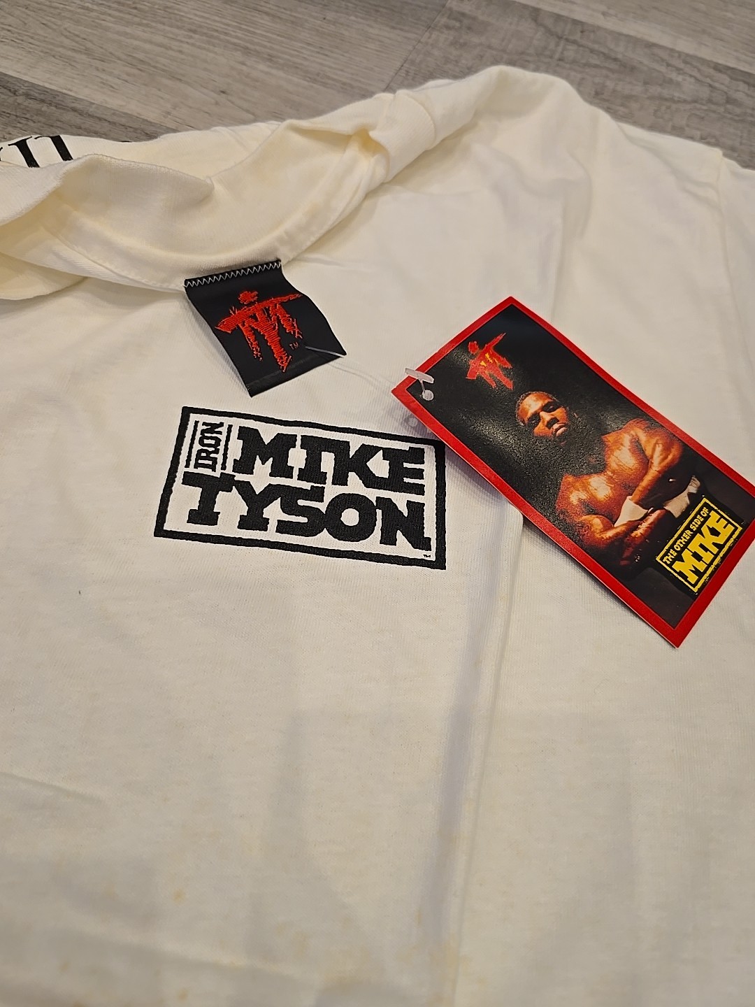 Mike TYSON I won the heavyweight title at 20 Single Stich DEADSTOCK MT Shirt 90s