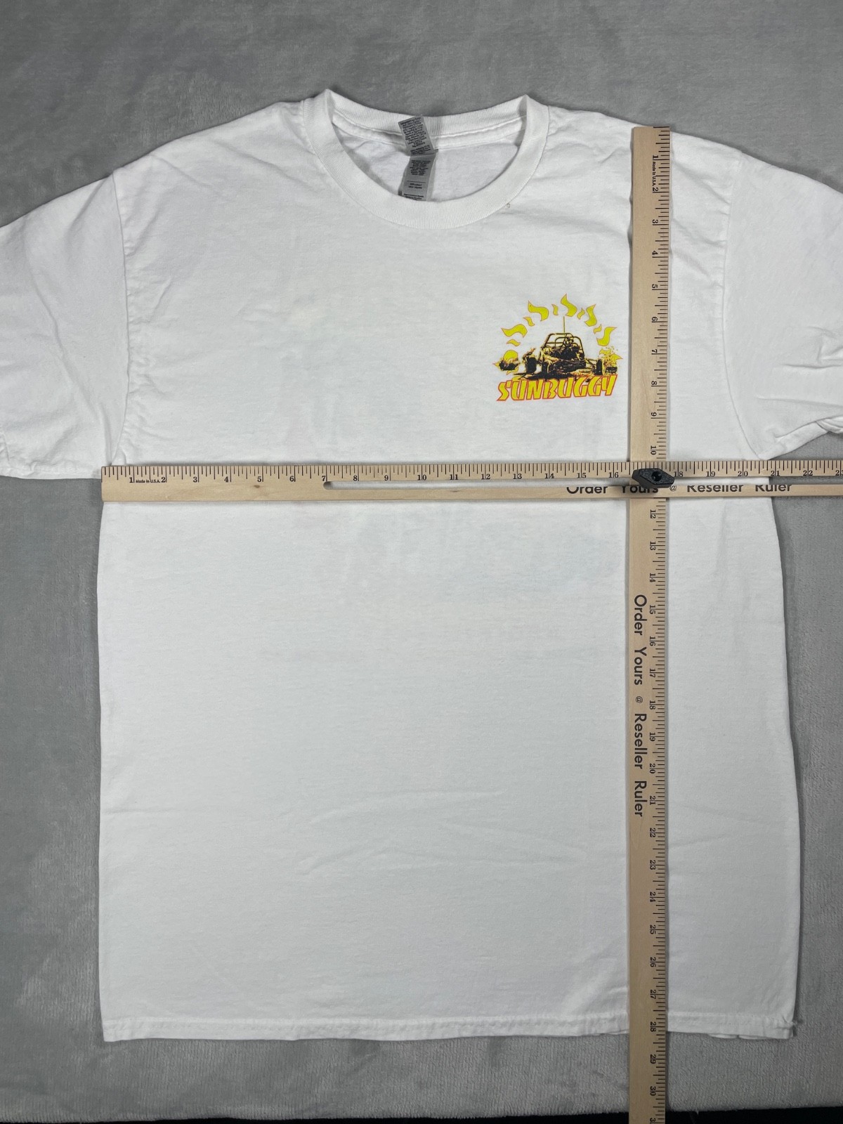 Skull Graphic T Shirt Men Large White Off Road Racing Y2K Sunbuggy Las Vegas ATV