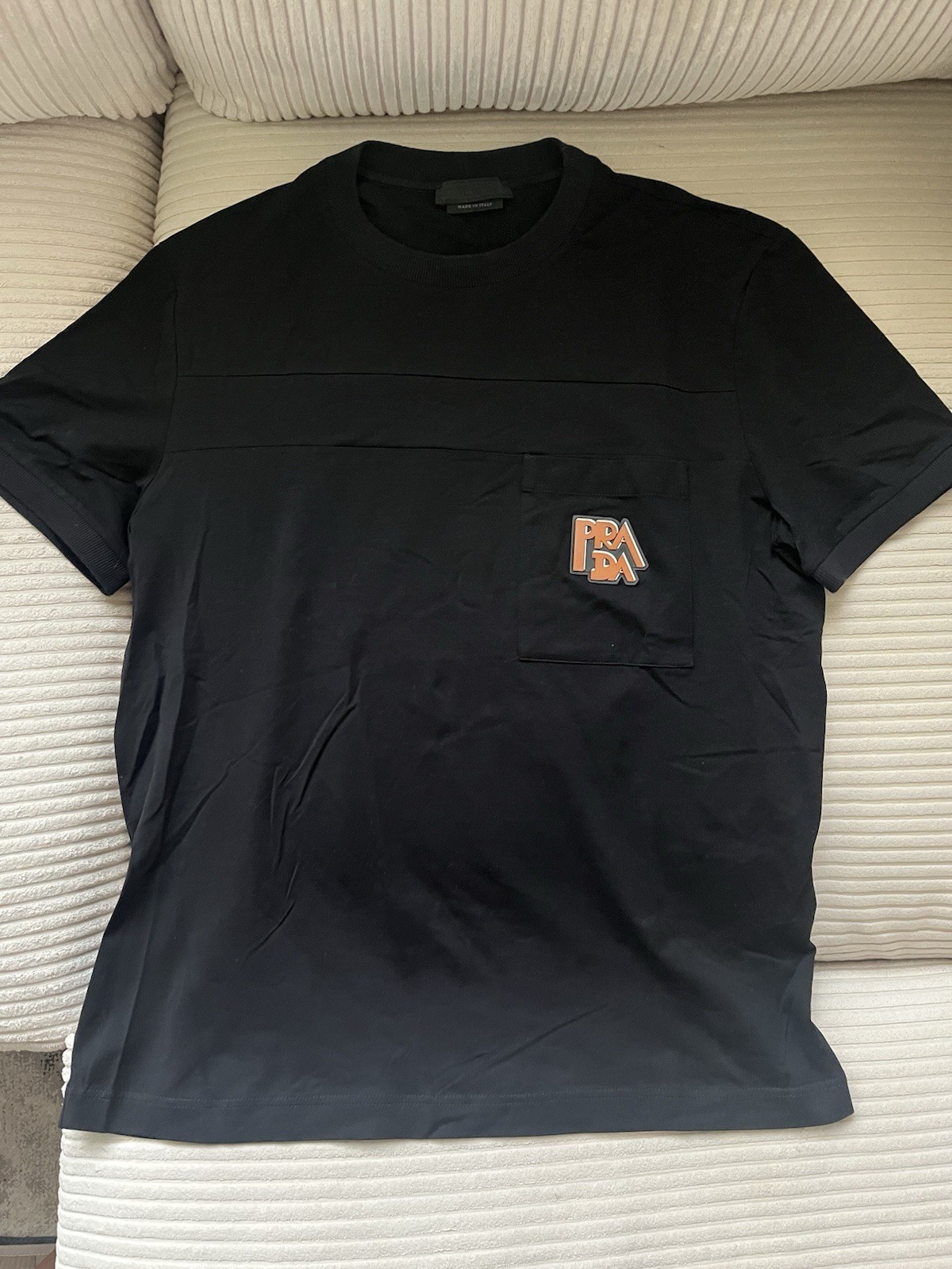Prada Pocket Logo T Shirt Size Medium
