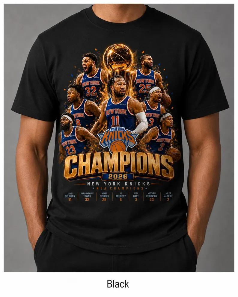 New York Champions 2026 Shirt Basketball Victory Celebration Tee