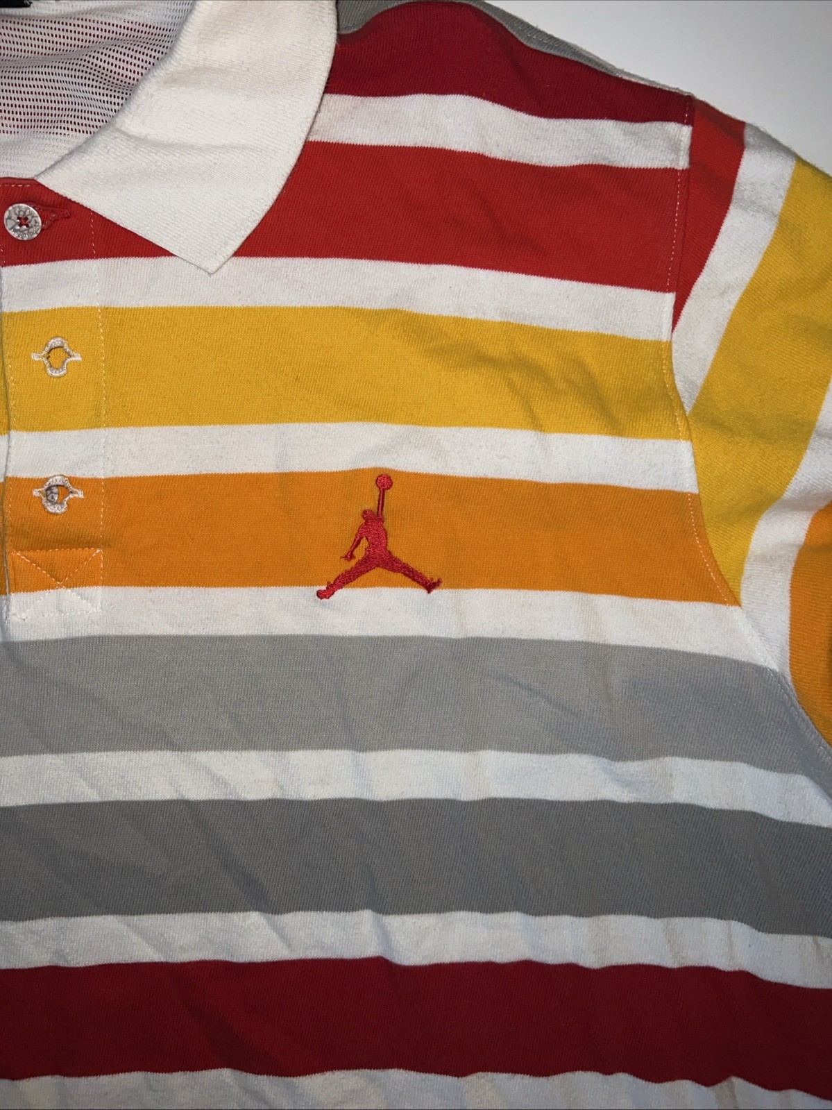 Vintage Jordan Brand Striped Polo Og Y2k Sz 3x