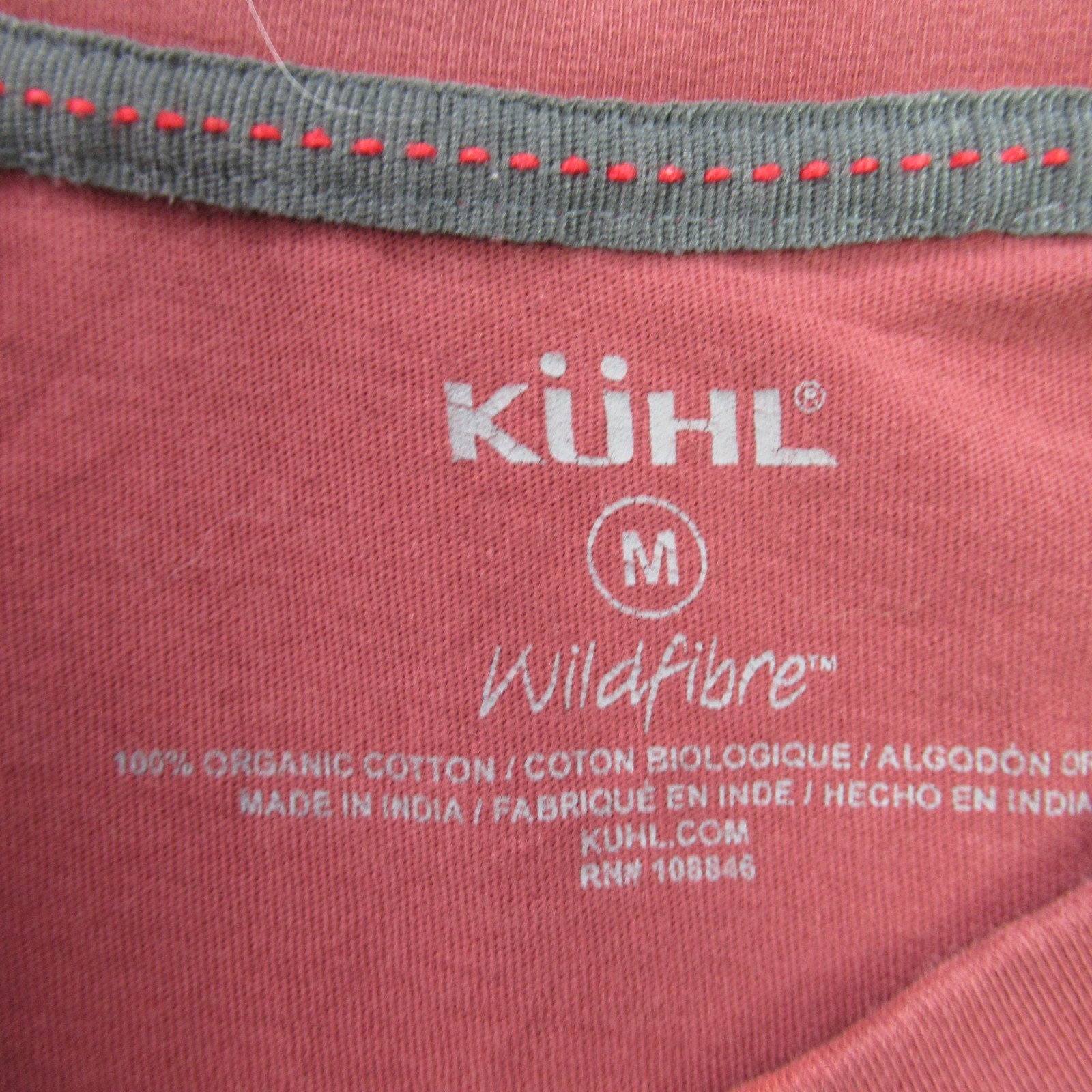 Kuhl Shirt Mens Medium Short Sleeve Crew Neck Casual Lightweight Red