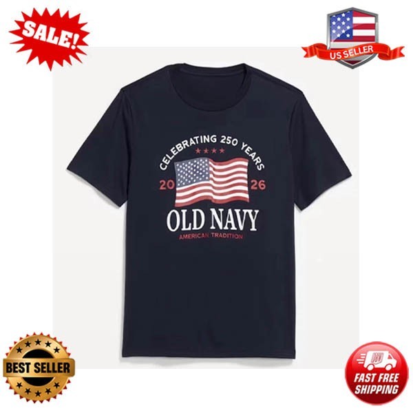 LD NAVY US Flag 2026 ,250th Anniversary T-SHIRT Sizes up to 5XL