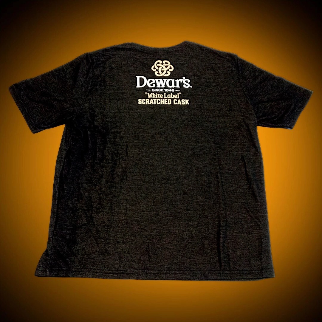 Dewar&rsquo;s High-End Gold & Black SS Reversible Crew Neck Luxury Knit Shirt M-L-XL