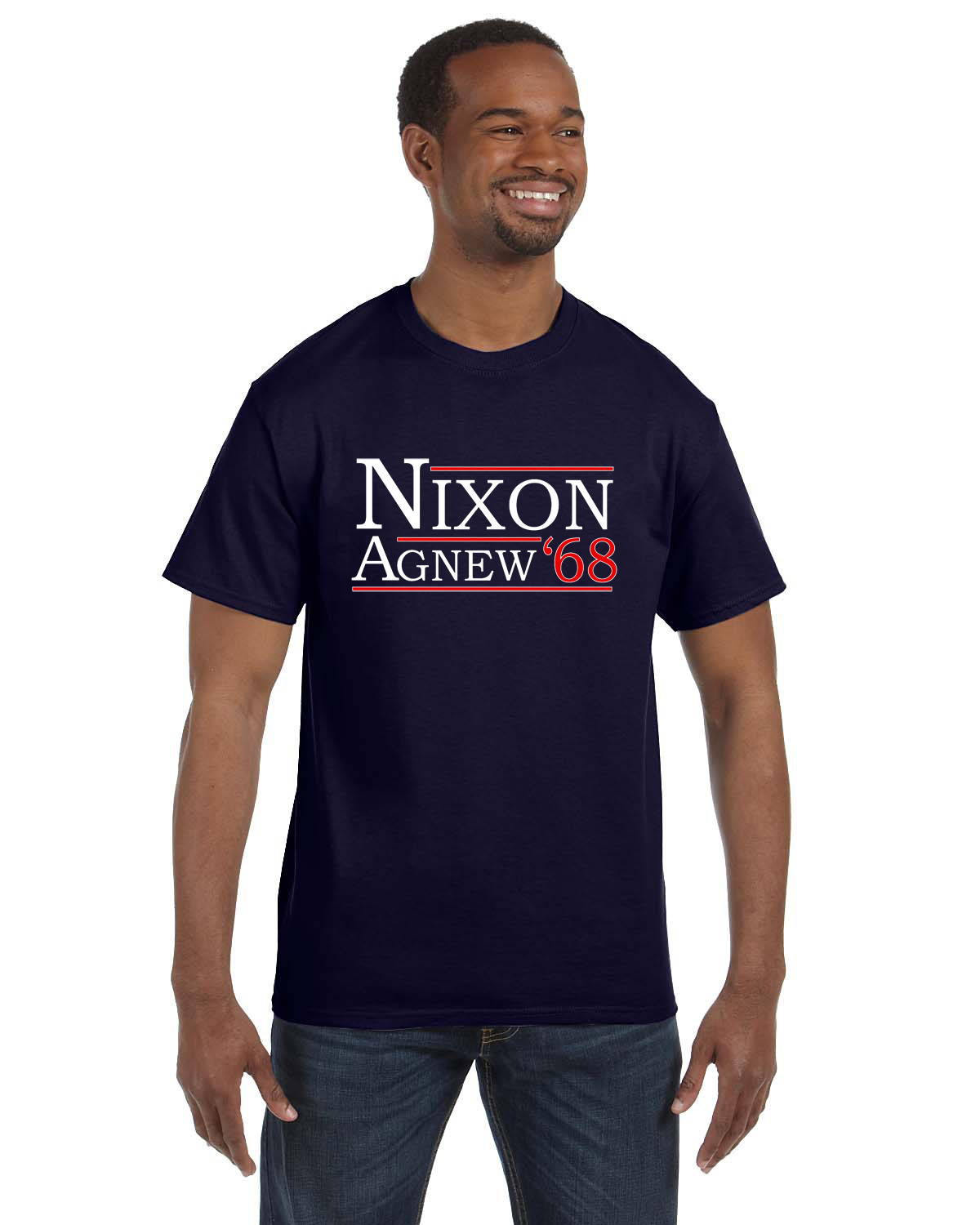 Nixon Agnew &rsquo;68 men&rsquo;s tee shirt political funny nostalgic all colors and sizes!