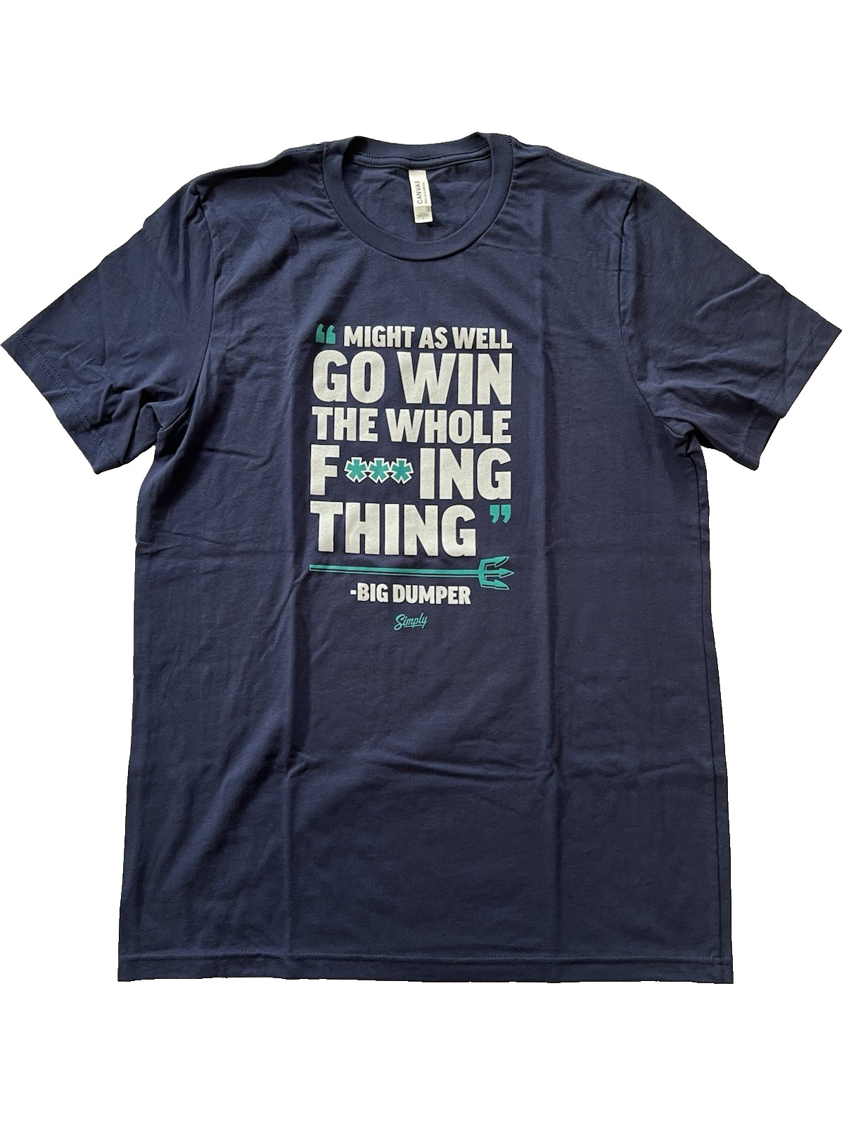 Might As Well Go Win The Whole Thing Cal Raleigh Mariners T-Shirt M or L NEW