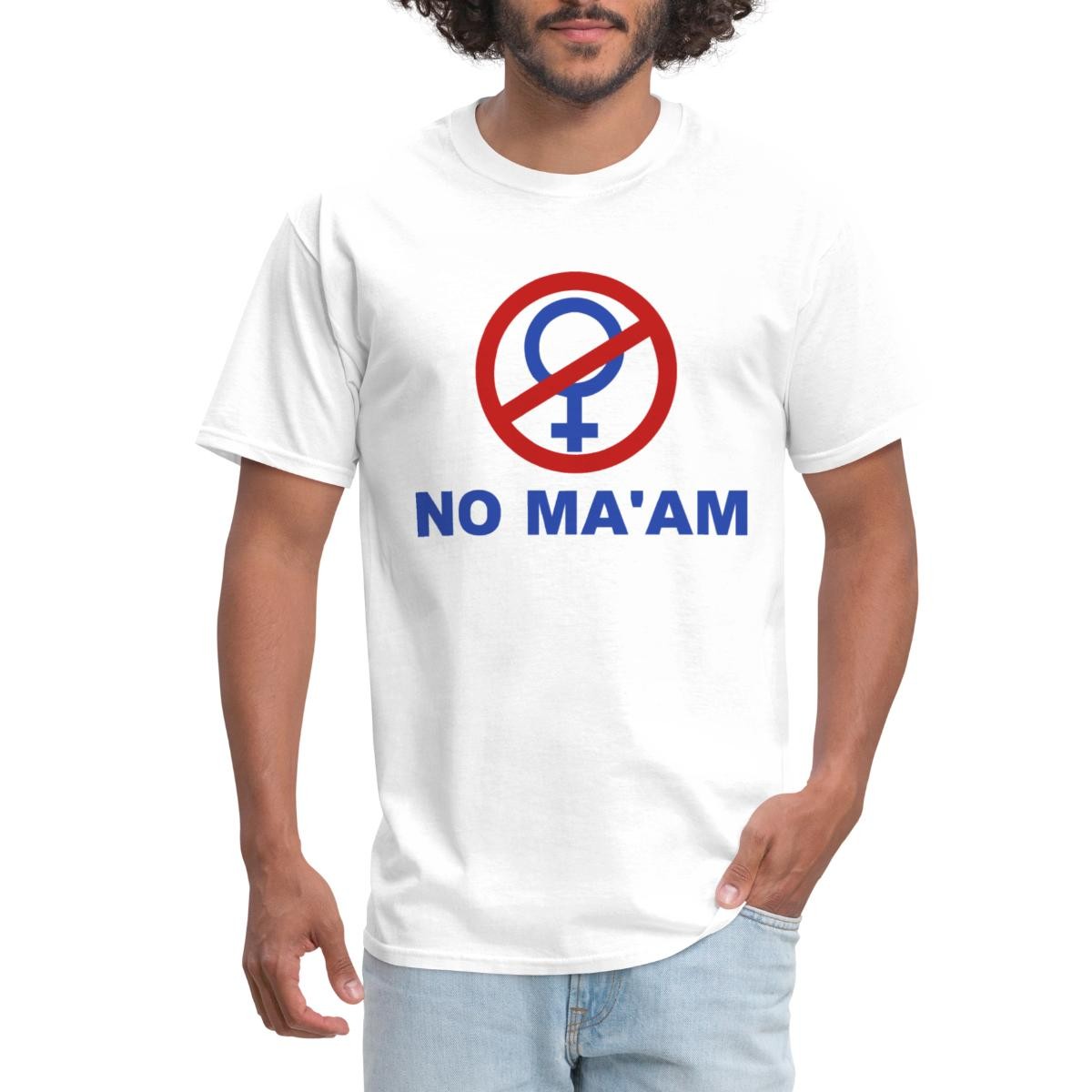 No Maam Funny Halloween Costume Men&rsquo;s T-Shirt