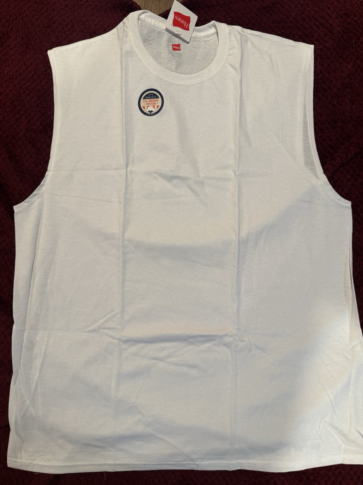 Hanes Men’s Essentials Muscle Tee 2XL White