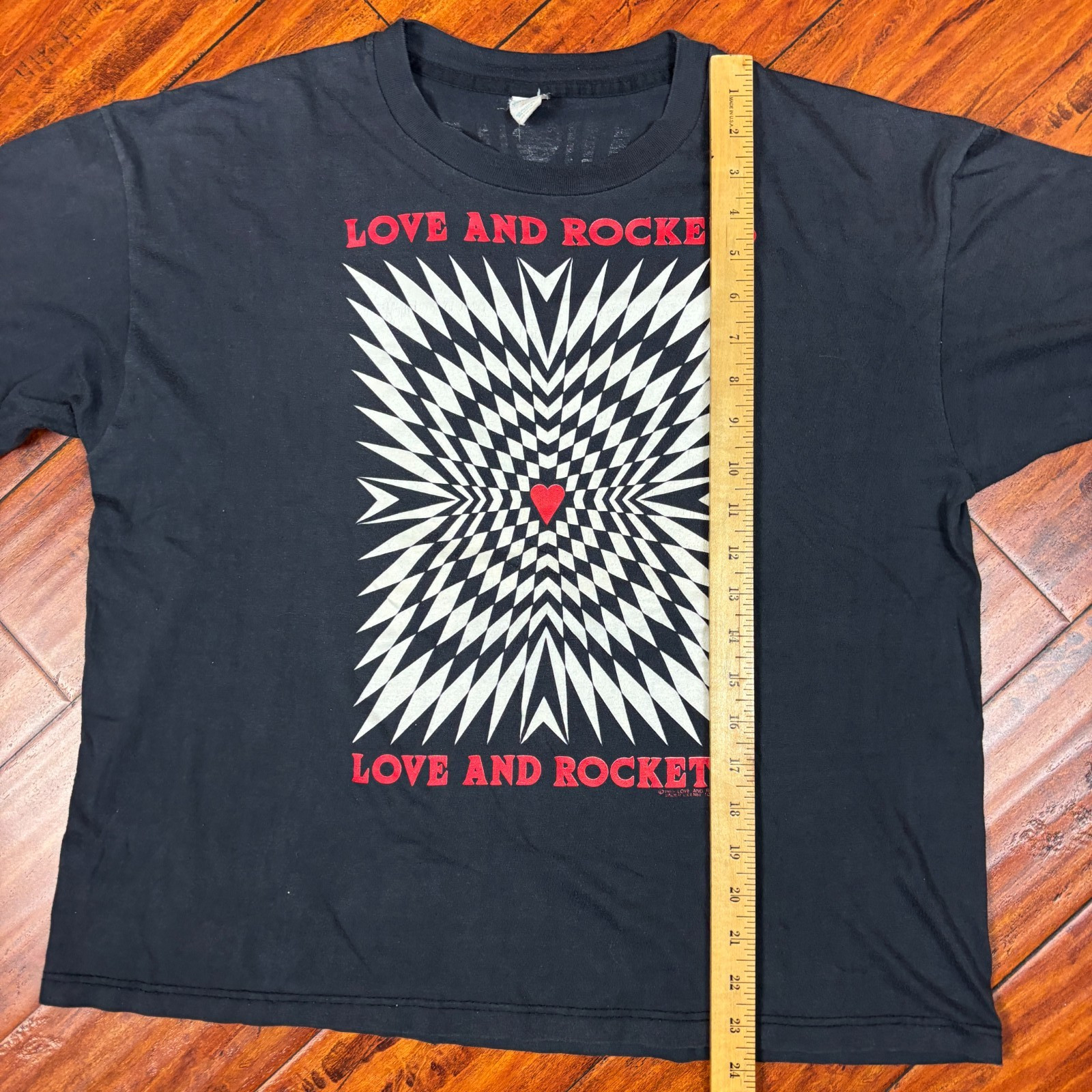 Vintage 1989 Love And Rockets Brockum T Shirt Single Stitch RARE Sz XL Black