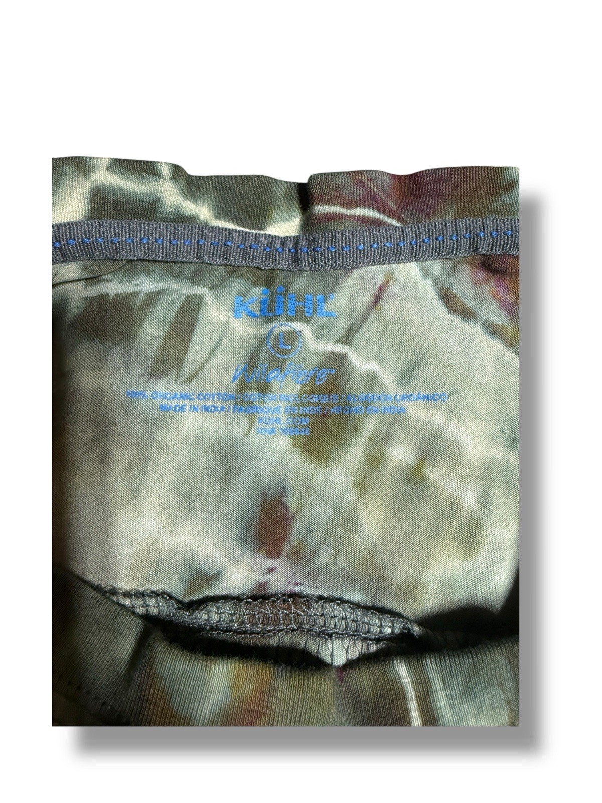 Kuhl T-Shirt Mens Large Tie Dye Wildfibre Custom Upcycle Hiking Outdoors Tee