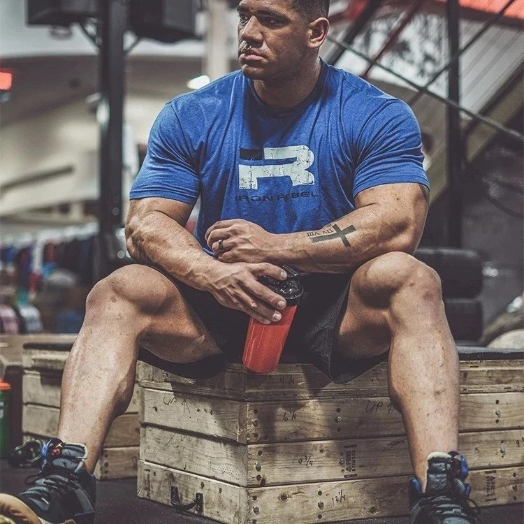 Men’s Graphic Printed T-Shirt Oversized Gym Tee Bodybuilding Fitness Streetwear