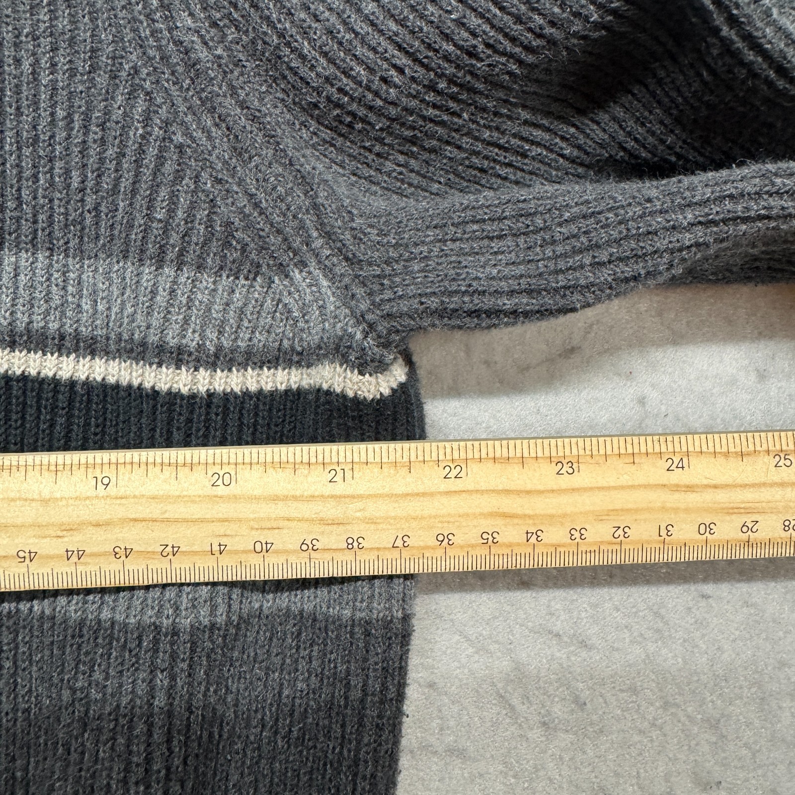 EDDIE BAUER Half-Zip Knit Sweater (Thick) LT Cotton Grey 14003877