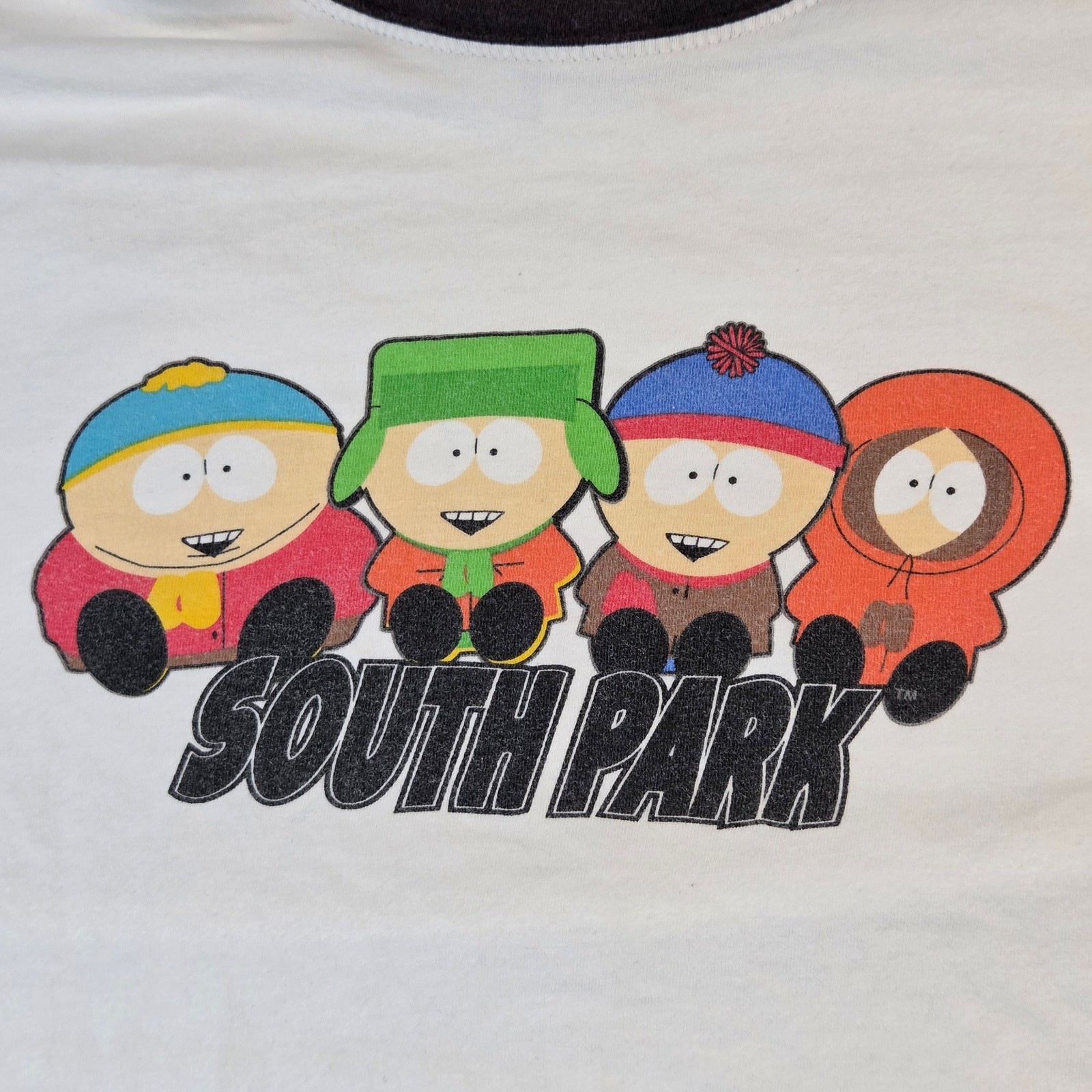 Comedy Central South Park Ringer T Shirt Large 2005 Vintage Cartoon Graphic