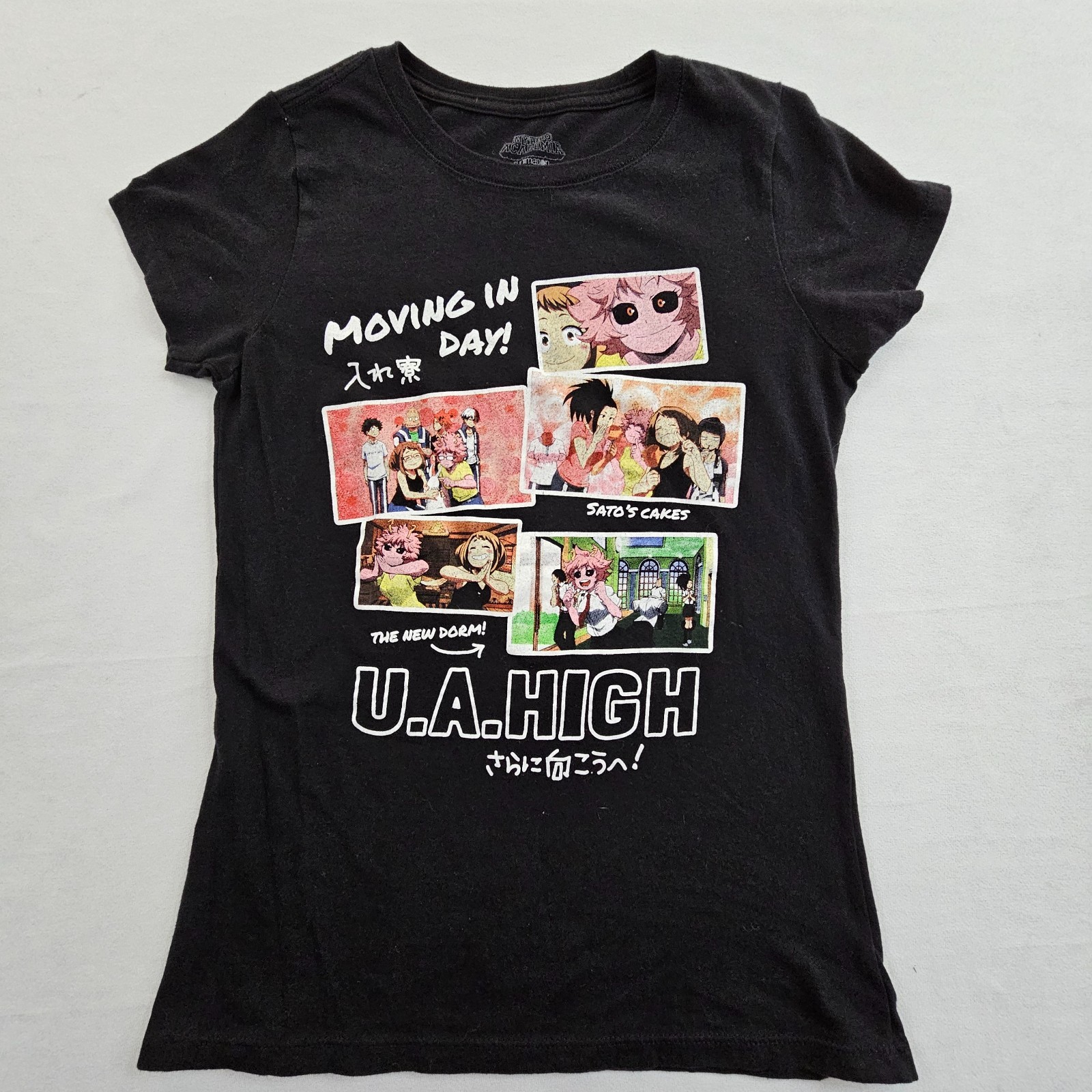 My Hero Academia UA High Black Short Sleeve Cotton T-Shirt Women&rsquo;s M