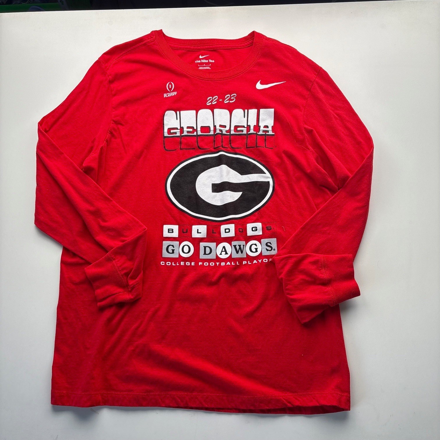 Nike Georgia Bulldogs College Football Playoff 22-23 Long Sleeve Tee Men&rsquo;s Large