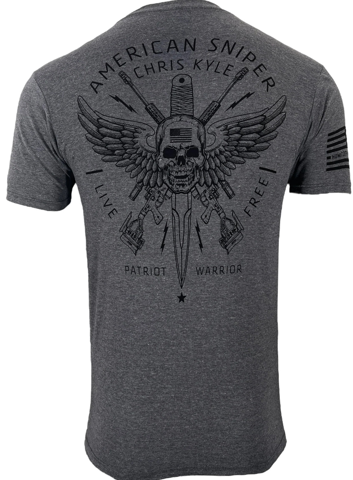 Howitzer Style Men&rsquo;s T-Shirt CHRIS KYLE CIRCLE SHIELD Military Grunt MFG