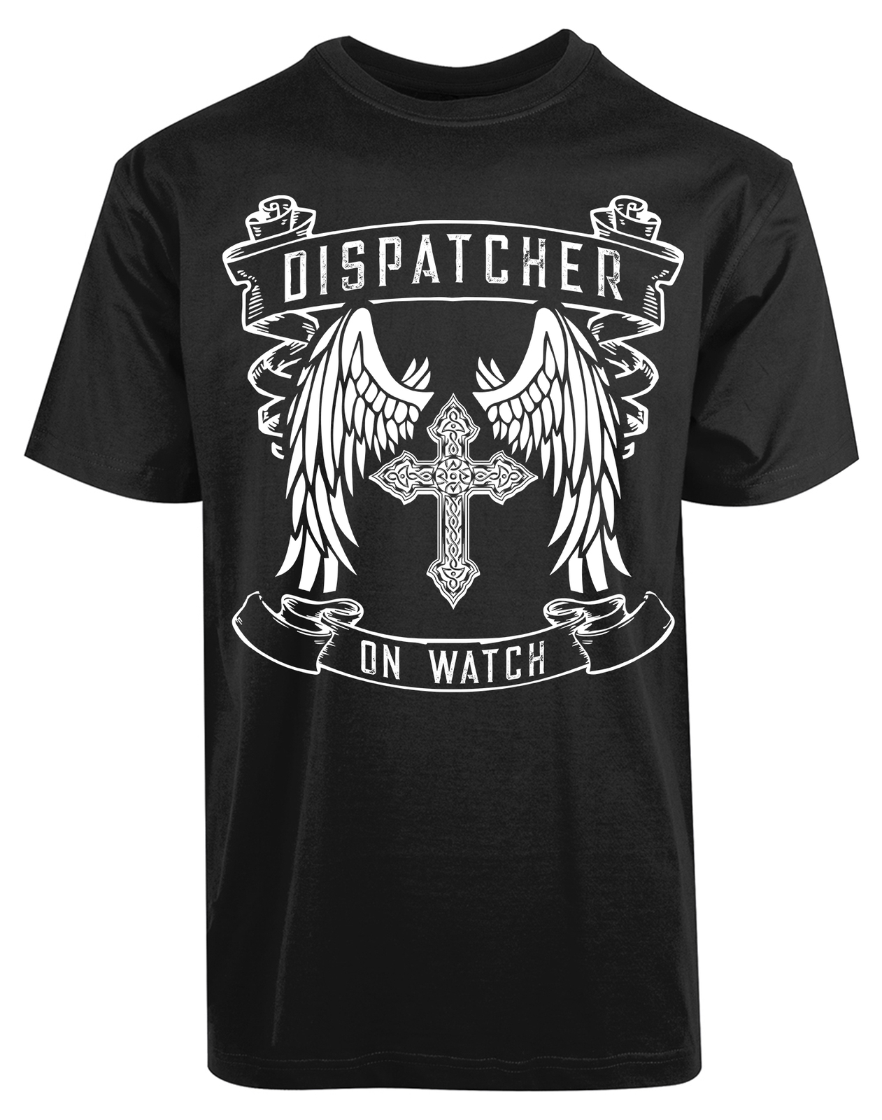 Dispatcher On Watch New Men&rsquo;s Shirt Cross Jesus Crucification Protected Angel