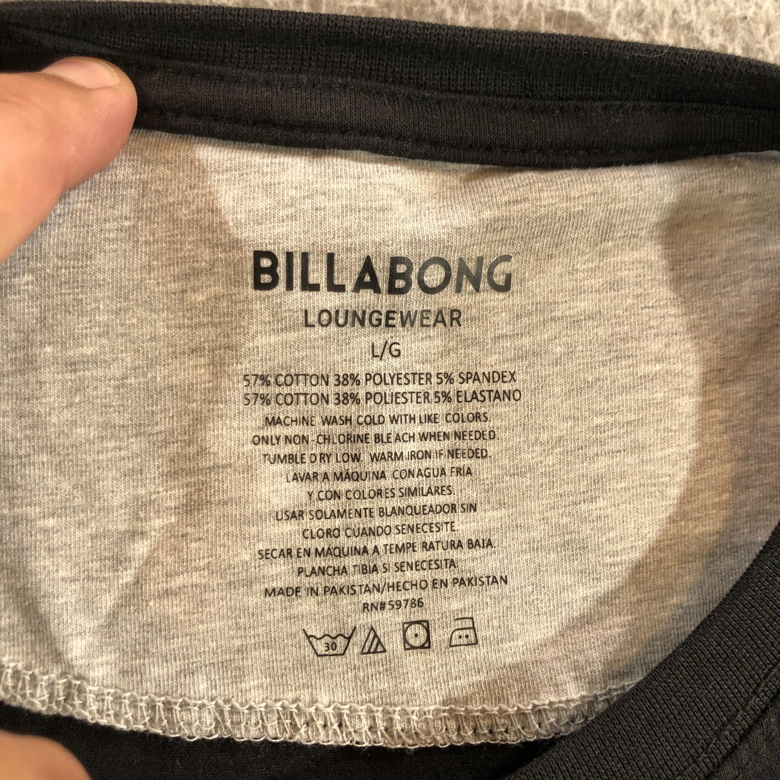 Billabong Shirt Mens Large Black Loungewear Super Soft Surf Graphic Wave Tee