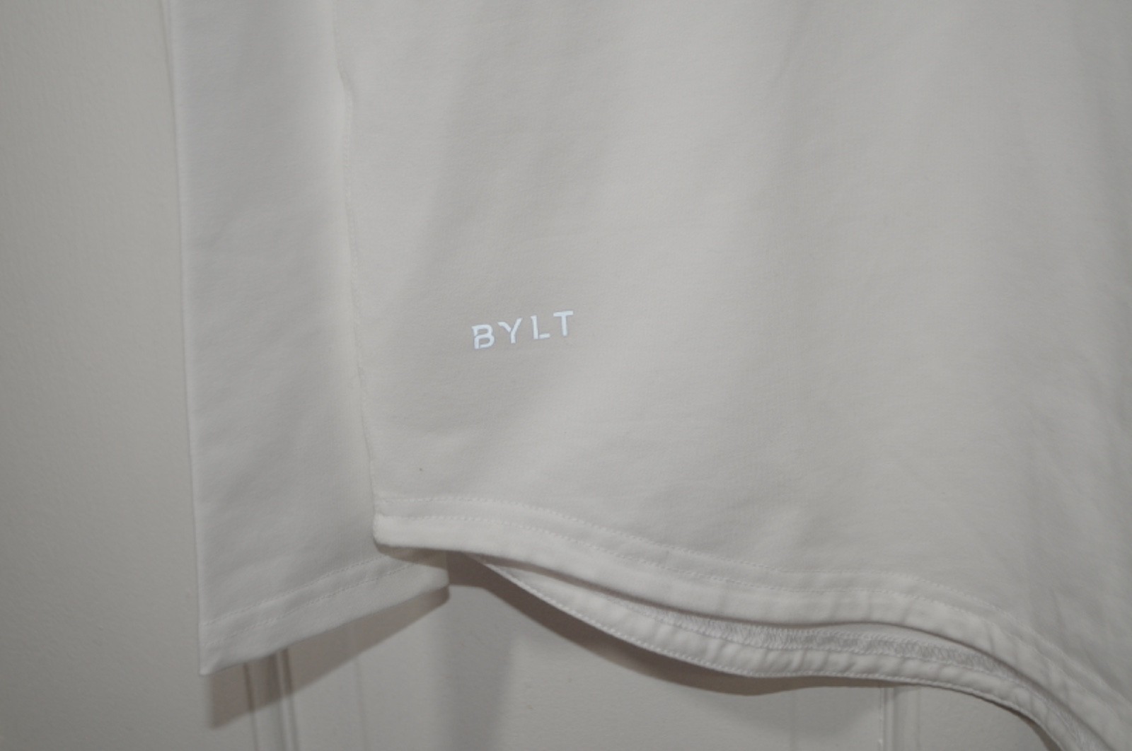 BYLT Premium Basics Men&rsquo;s M Drop Cut Lux Shirt Long Sleeve White New