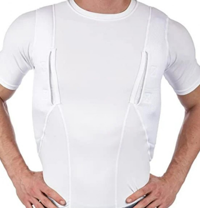 Unisex T-shirt Explosive Concealed Holster Tactical High Ammo T-shirt Tops