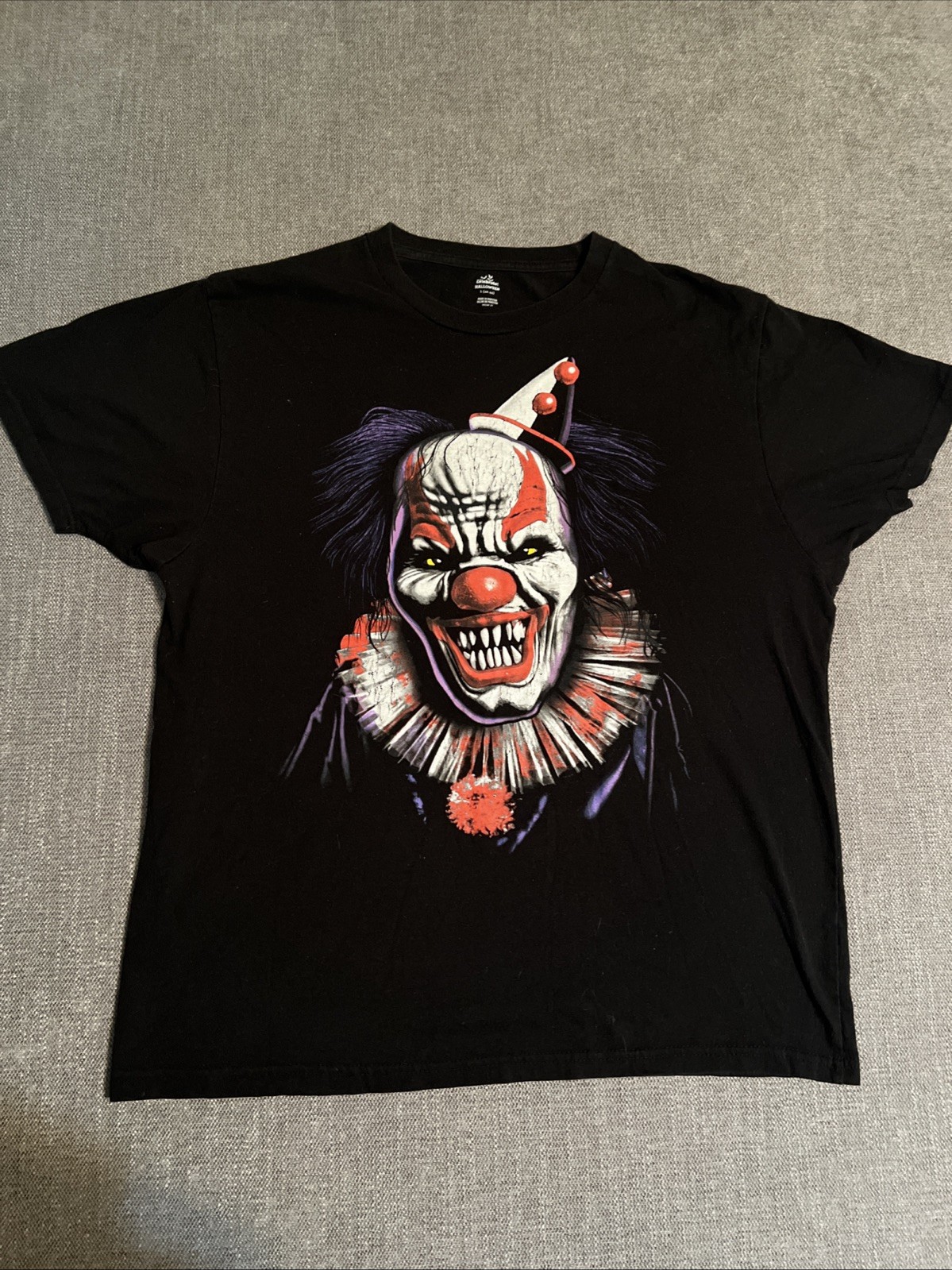 Way To Celebrate Killer Monster Clown T Shirt Graphic Print Black Men Large