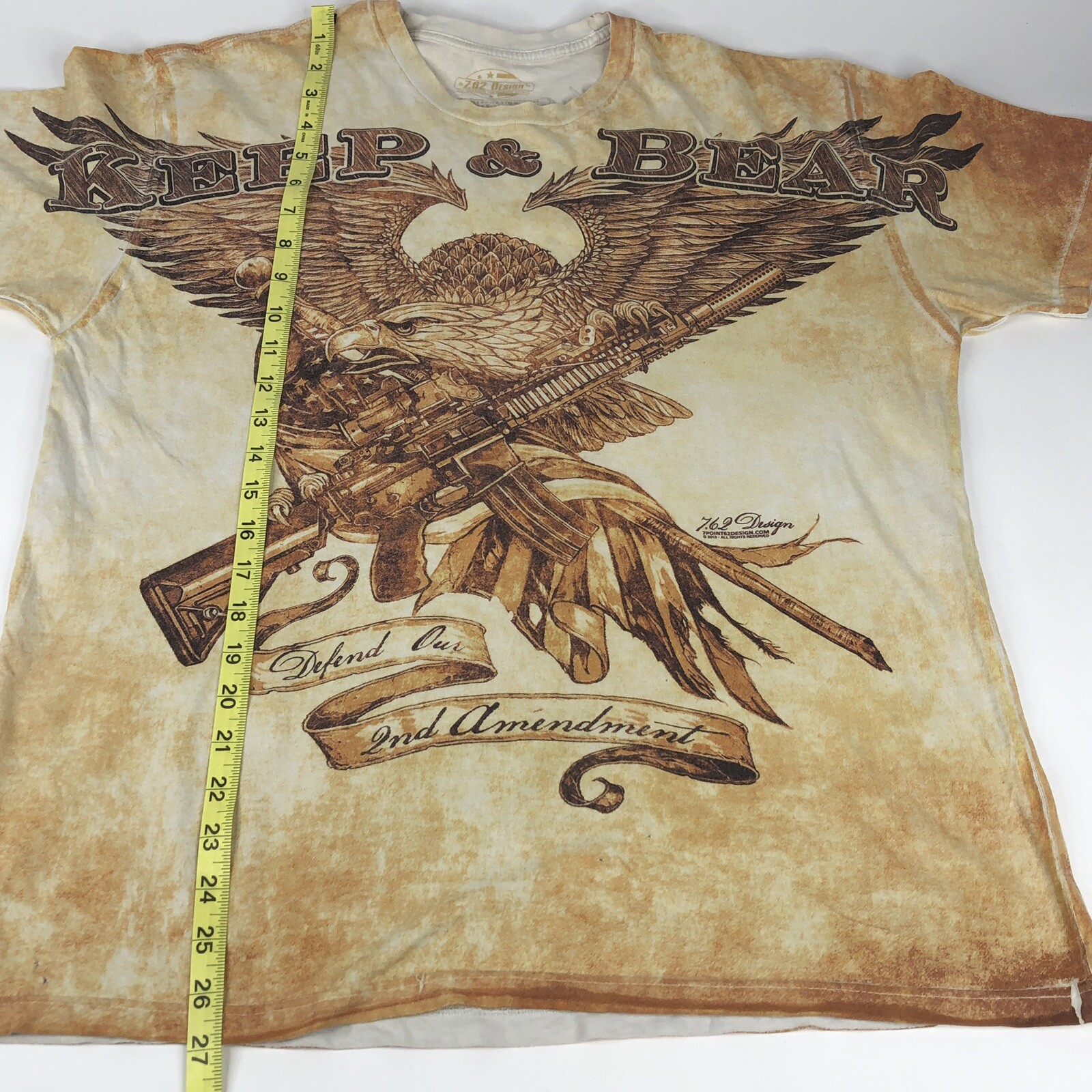 7.62 Graphic Shirts Keep and Bear 2nd Amendment and Defend Us In Battle 2013