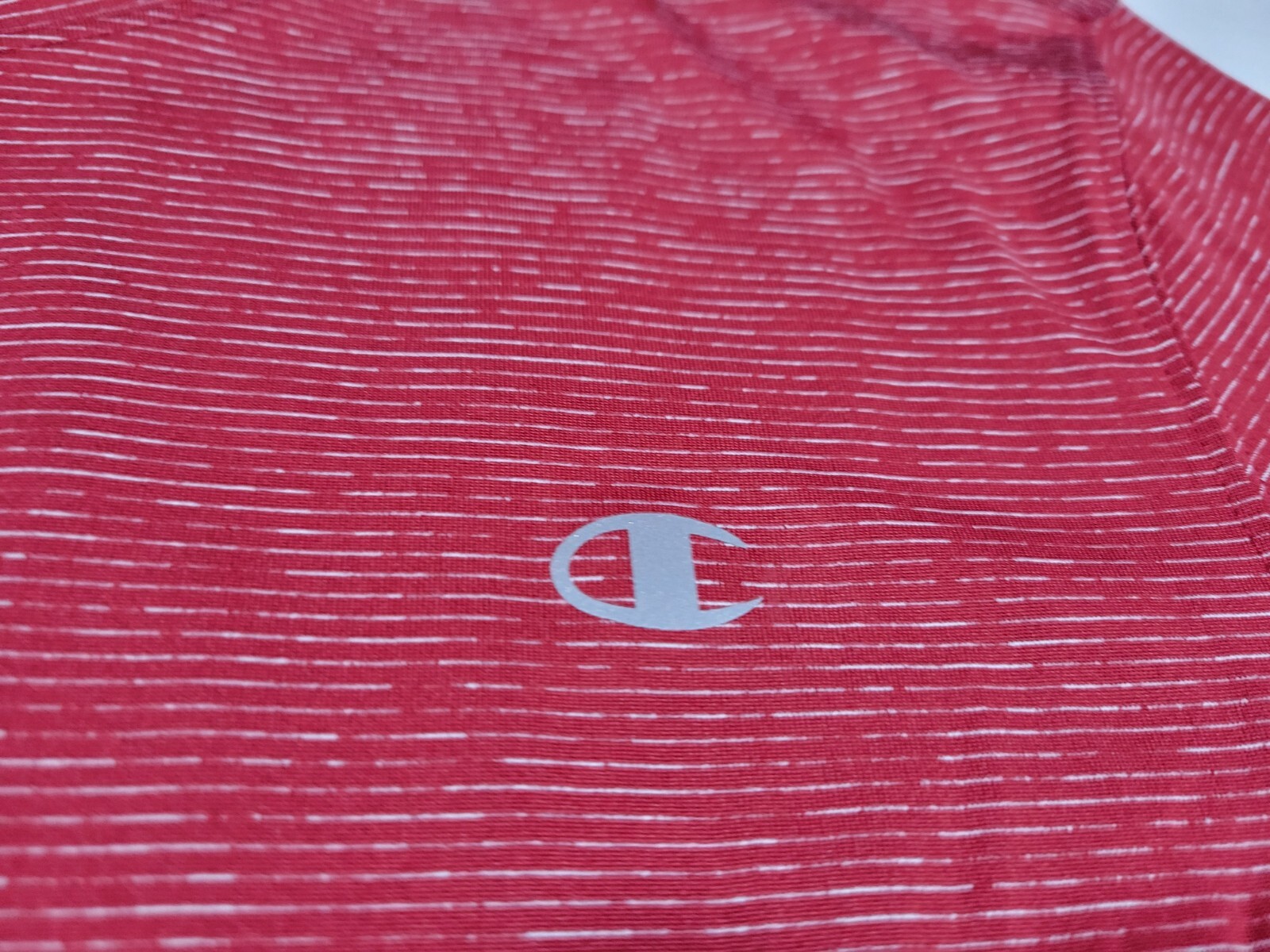 Champion Mens Sports Anti Odor Tee cotton Athletic wear Red SZ Medium