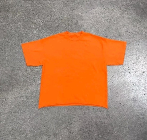 Size OS – Sunday Service Choir Raw Hem Heavy Rib BLANK Tee *see measurements