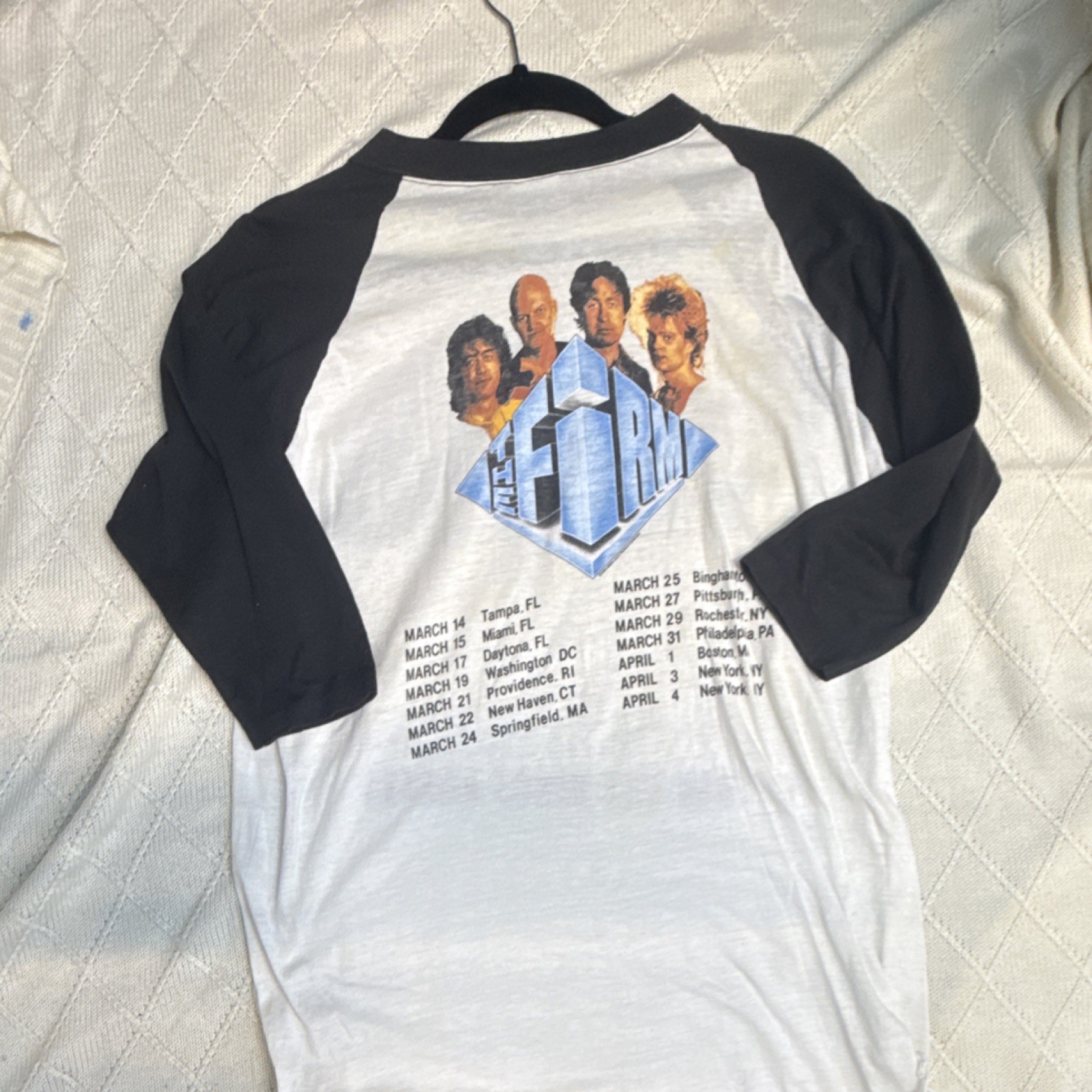 1985 THE FIRM vtg concert tour jersey shirt (XL) 80&rsquo;s Jimmy Page Led Zeppelin