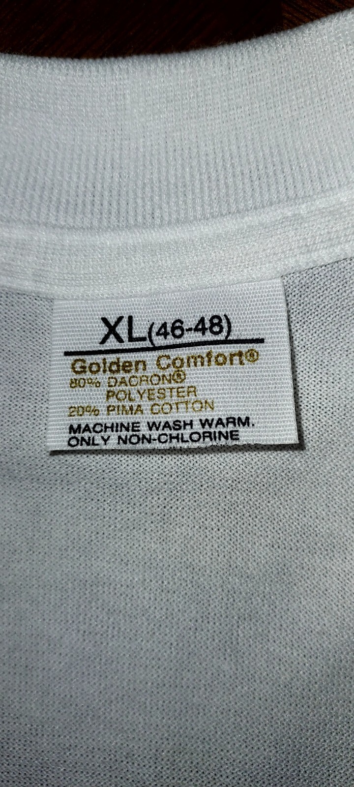 Vintage Golden Comfort White FLORIDA Tight Knit T-Shirt Adult XL