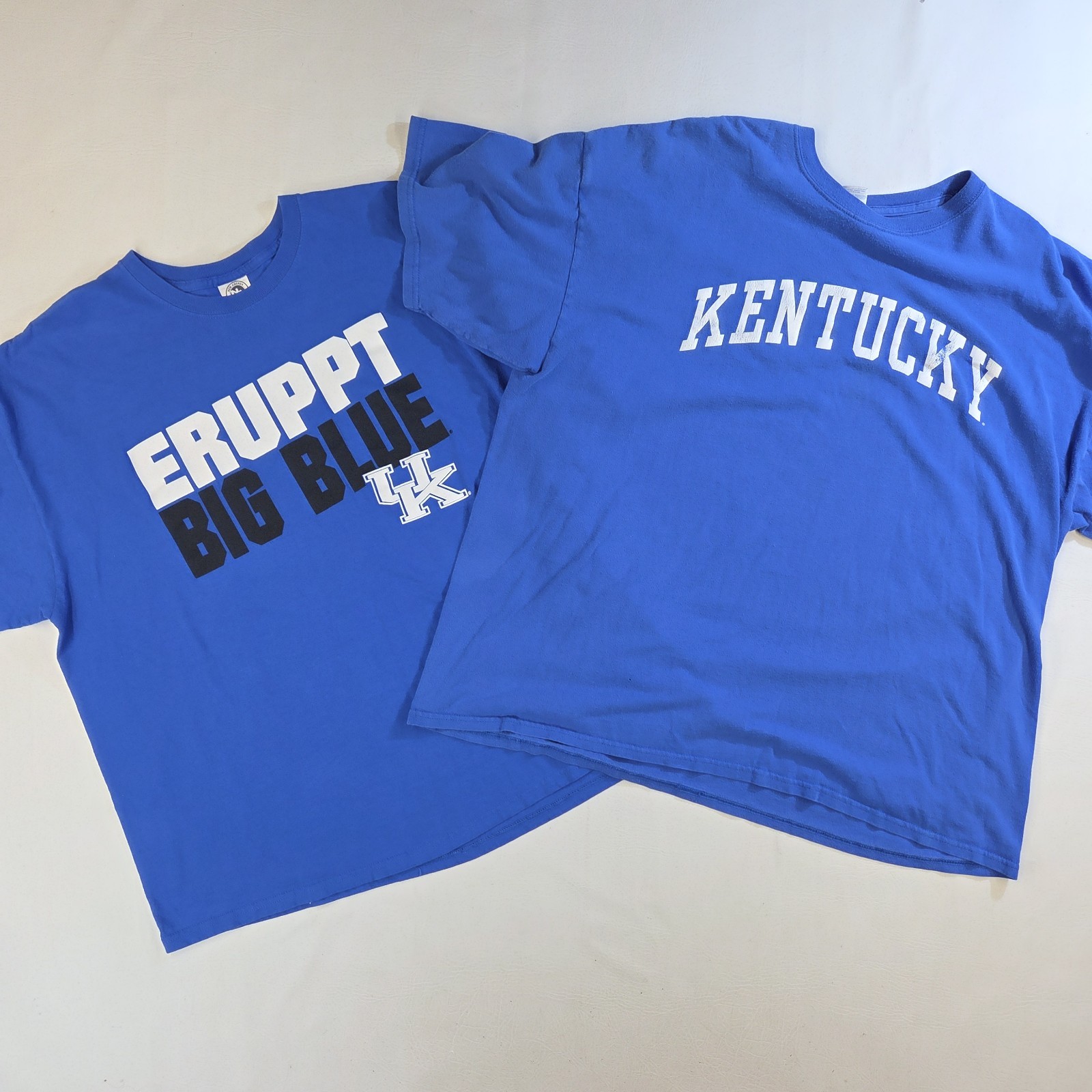 Lot 10 Men&rsquo;s University of Kentucky Wildcats UK T-Shirts 2XL XXL Blue Gray