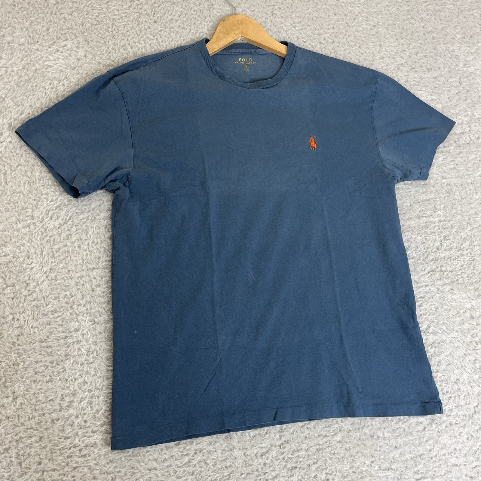 Polo Ralph Lauren T Shirt Mens S Small Cotton Crew Neck Short Sleeve