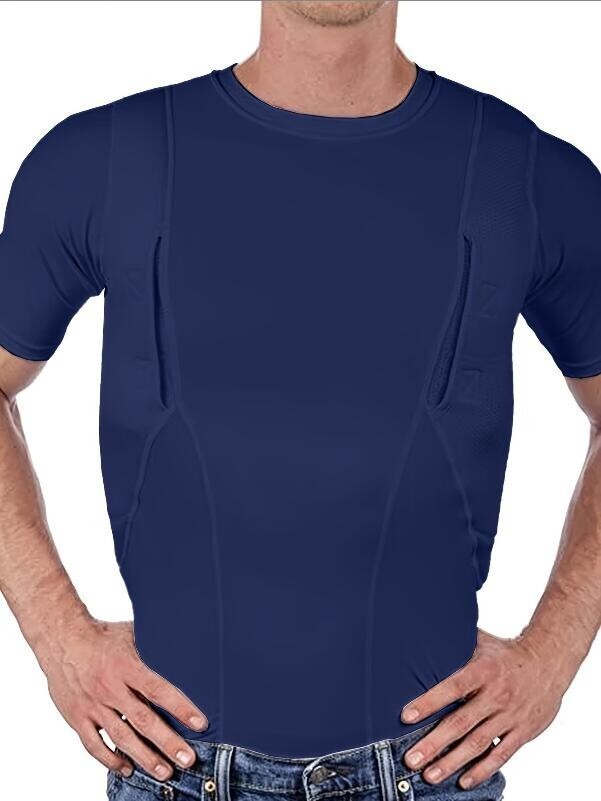 Explosive Man&rsquo;s T-shirt Concealed Hidden Holster Tactical Invisible Carry Tops